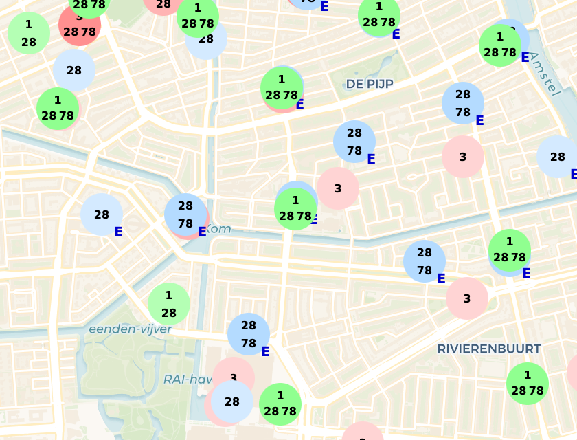 Screenshot van de 5G kaart